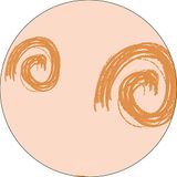Bonateks Ronde digitaal bedrukte muismat, antislip onderkant, voor kantoor en thuis, diameter: 22 cm