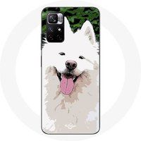 Maniacase Etui Redmi Note 11 5G witte Samojeed hondenras