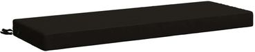 vidaXL - Bankkussen - SOEST - 100% Polyester - Zwart - 120 x 40 x 8 cm