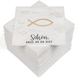 HEKU 100 servetten, 3-laags, 33 x 33 cm, vissen