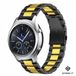 Strap-it Bracelet de montre connectée en acier - Convient pour Samsung Gear S3 - Noir/Or