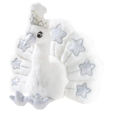 Heunec knuffel CROWNIE Peacock - 30cm - Wit - 4001750751972