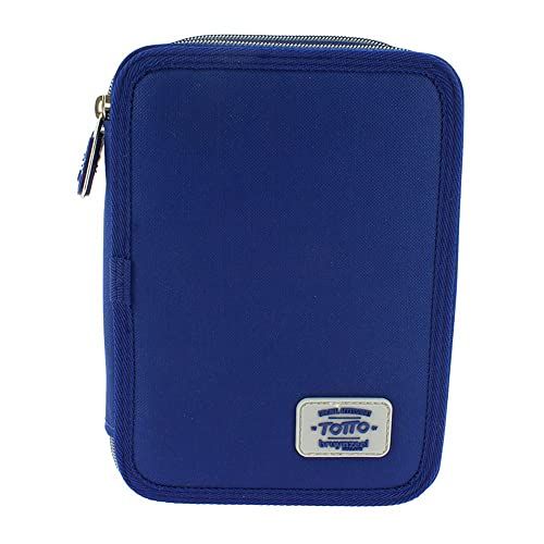 Pennenetui voor school - Blauw - Klein - Twee ritssluitingen
