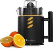 KitchenBrothers Citruspers - 1L - Handmatig - Sinaasappelpers en Citroenpers - Met Uitloop en Handvat - Zwart