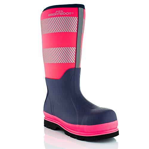 Brightboot Hi Vis waterdichte veiligheidslaarzen (5 Verenigd Koninkrijk, roze)