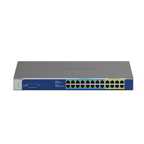 NETGEAR GS524UP Unmanaged Gigabit Ethernet PoE Switch - 24 Ports - Grey