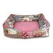 Arquivet bed, vierkant, harten en strepen, 70 x 60 x 20 cm, 1000 g
