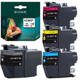 Evoke Compatible Ink for Brother LC-3617 LC-3619XL 4x CMJN Noir, Cyan, Magenta, Jaune 54ml 7900 Pages MFC-J2330DW J2730DW J3530DW J3930DW