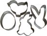 ROYAL HOUSEWARE Set de 4 emporte-pièces de Pâques en acier inoxydable