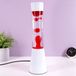 Fisura Lavalamp wit met rode lava