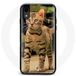 Maniacase Hoes voor Oppo A57 4G Wolf zwart rood licht