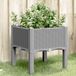 Maison Exclusive - Jardinière sur pieds, gris clair, 40x40x42 cm, plastique PP