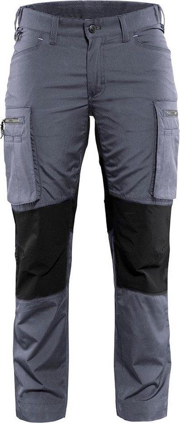 Blåkläder Dames Service werkbroek Stretch 7159-1845 - Vrouwen - Grijs/Zwart - 44