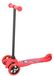 Roller Scooter à 3 roues Roller Scooter jouet enfant tricycle garçons filles, couleur : rouge