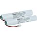 vhbw 2x batterie compatible avec Schneider OVA 329042820, Exiway Pyros, OVA43064, OVA51028E sortie de secours, éclairage de secours (4000 mAh, 3,6 V, NiCd)