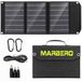 MARBERO 30W Zonnepaneel, Opvouwbare Zonnepaneel Batterijlader voor Draagbare Power Station Generator, iPhone, iPad, Laptop, QC3.0 USB-poorten & DC-uitgang (10 connectoren), Zwart, MBSP30