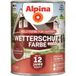 Alpina Holzschutzlasur Alpina Wetterschutzfarbe 2,5 L rouge suédois