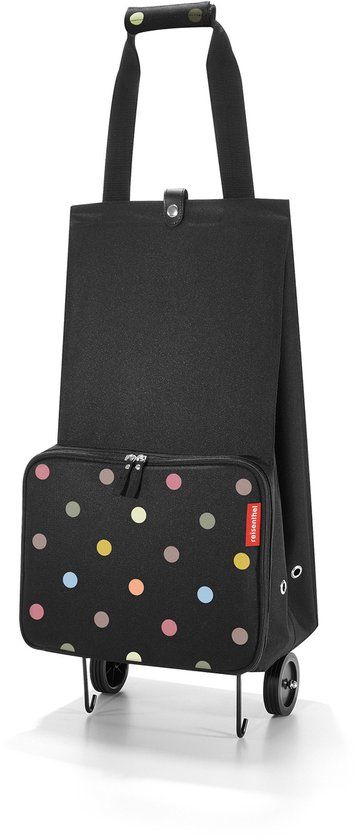 Reisenthel Foldabletrolley Boodschappentrolley - Opvouwbaar - 30L - Dots Zwart