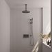 Brauer Gunmetal Carving Thermostatische Regendoucheset Inbouw - Hoofddouche 30 cm