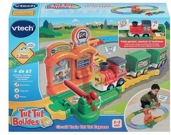VTECH - TUT TUT BOLIDES - TUT TUT EXPRESS TRAIN CIRCUIT (+ PETER STOOMTREIN) - Meerkleurig