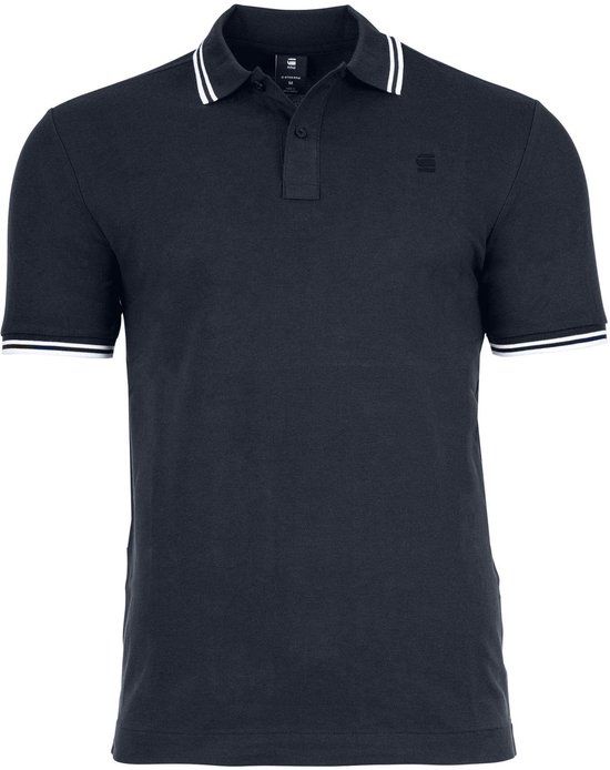 G-STAR Dunda Slim Stripe Polo Donkerblauw XXL