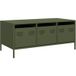 Acier laminé à froid table basse vert olive 101,5x50x43,5 cm