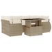 VidaXL Loungeset 7-delig avec coussins, poly rotin, beige