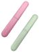 Porte-brosse à dents étui de voyage - 2 pièces - 20 x 3 cm - Plastique - Pour voyage et camping
