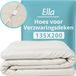 Ella Hoes voor verzwaringsdeken 135 x 200 CM - 7 KG & 9 KG - 100% katoen - Organisch Wit
