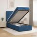 Prolenta Maison Exclusive Lit Ottoman exclusif, avec matelas et éclairage LED bleu, dimensions 100 x 200 cm, revêtement en tissu