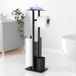 Unyqoos® Toiletpapierhouder vrijstaand met borstel en opbergruimte