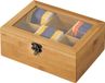 Kesper Theedoos - bamboe - 6 vakken - 16 x 22 x 9 cm