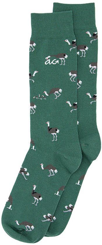 Alfredo Gonzales unisex sokken ostrich groen