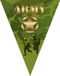 Merkloos / Sans marque Leger Army camouflage thema vlaggetjes - vlaggenlijn - groen - 5 meter - versiering - Soldaten - Militairen - kunststof