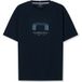 OLYMP Casual Relaxed Fit T-Shirt ronde hals marine, Effen