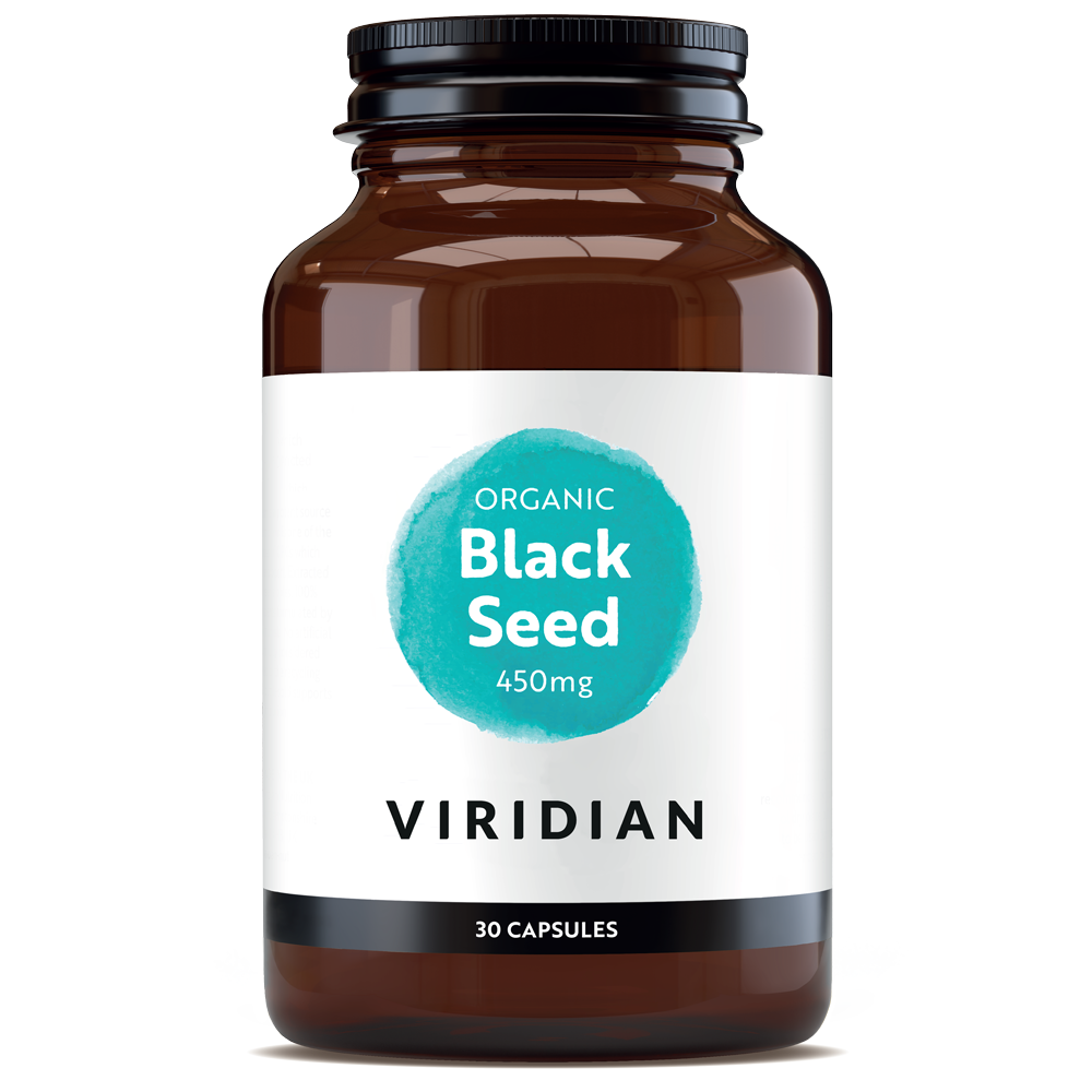Viridian Organic Black Seed 450mg Capsules