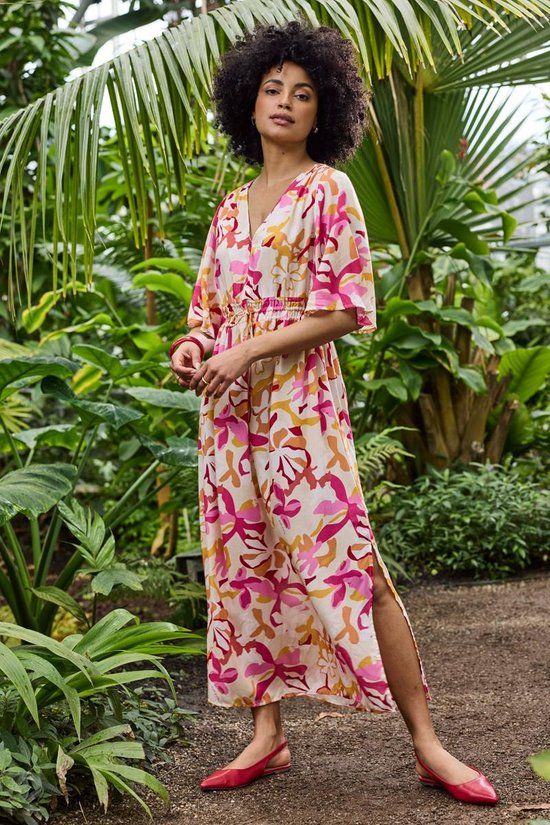 DIDI Dames Jurk Amour Pink Magnolia print maat 38