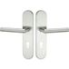 Hermat Garniture de sécurité DIN-Norm PZ 72 mm Béquille/poignée Ferrure de protection en acier inox HE10001
