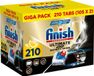 Finish Ultimate Plus Infinity Shine Citroen Vaatwastabletten - 2 x 105 = 210 Capsules - Voordeelverpakking