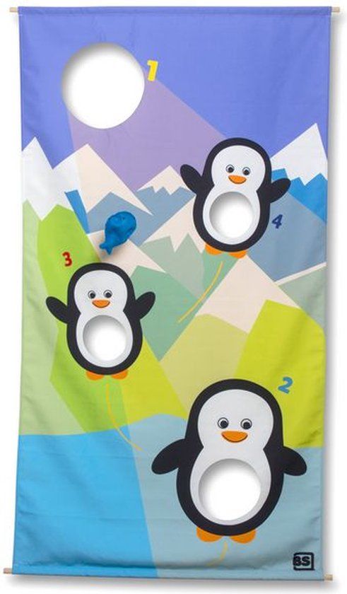 BS Toys Voer de Pinguïns - Coördinatiespel - Actiefspel - FSC - Polyester - Hout