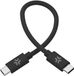 Celly USB-C naar USB-C kabel – Katoen Gevlochten – 60 Watt – 30cm – Zwart