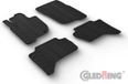 Gledring Rubbermatten passend voor Mitsubishi L200 (Triton) 2015-2019 & FL 2019- (T profiel 4-delig + montageclips)