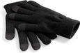 Merkloos / Sans marque Beechfield Touchscreen handschoenen - zwart - volwassenen - 100% Acryl S/M