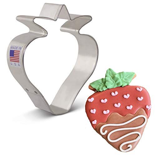 Ann Clark Cookie Cutters Aardbei/Fruit Cookie Cutter, 3.5"