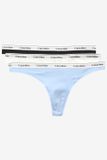 Calvin Klein Underwear Dames Slips Zwart/Wit/Frozen Fjiord Katoenstretch-mix L