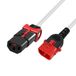 ACT Netsnoer C13 IEC Lock+ - C14 IEC Lock Dual Locking wit 3 m