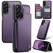 Caseme Étui C22 Samsung Galaxy A56 avec portefeuille de cartes protégé par RFID - Violet