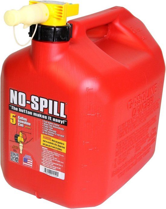 No spill jerrycan benzine en diesel 20L Blauw Kunststof