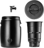 KADAX Vat voor de productie van organische mest, kunstmestvat van kunststof, mesttank container, mestvat voor het maken van jauken (zwart, 25 liter)