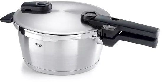 Fissler Vitaquick Premium Snelkookpan met Stoominzet en driepoot 3.5L